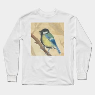 great tit bird Long Sleeve T-Shirt